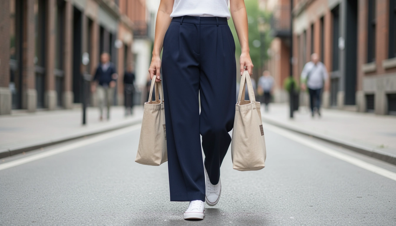 7 Navy Culottes Street Style You’ll Love