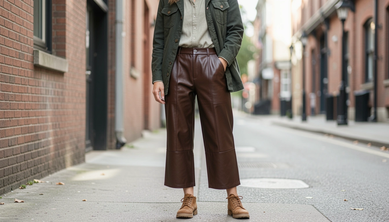 How To Make Leather Culottes Street Style